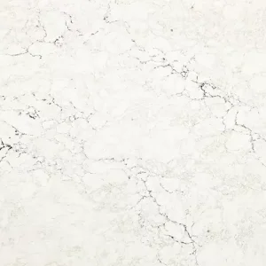 Dovestone quartz countertop surface with light grey base and subtle textured pattern for modern kitchen and bathroom countertops