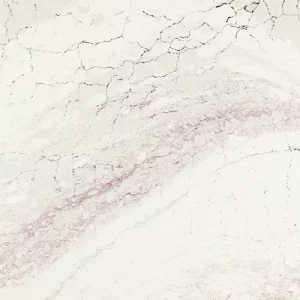 Hailey quartz surface slab with soft white tones for elegant kitchen countertops and interior surfaces