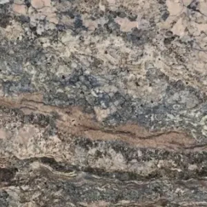 Azurite granite slab with deep blue and black natural patterns for luxury kitchen countertops and interior stone surfaces