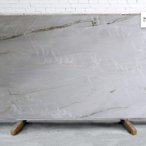 Bianco Superiore Polished natural stone surface with bright white background and soft grey veining for elegant kitchen and bathroom countertops