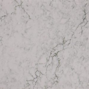 Bridport quartz countertop slab with soft white base and delicate gray veining for elegant kitchen and bathroom surfaces