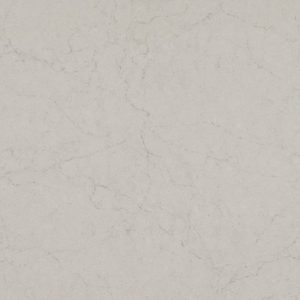 Georgian Bluffs 6134 quartz countertop slab with soft grey veining on a white base for modern kitchen and bathroom surfaces
